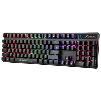 XTRIKE ME GK-980 ΕΝΣΥΡΜΑΤΟ ΜΗΧΑΝΙΚΟ ΠΛΗΚΤΡΟΛΟΓΙΟ GAMING ΜΕ ΦΩΤΙΖΟΜΕΝΑ ΠΛΗΚΤΡΑ