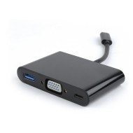 GEMBIRD ΜΕΤΑΤΡΟΠΕΑΣ TYPE C 3 ΣΕ 1, VGA + USB3 + TYPE-C