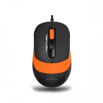 ΠΟΝΤΙΚΙ ΕΝΣΥΡΜΑΤΟ A4Tech (ΜΑΥΡΟ-ΠΟΡΤΟΚΑΛΙ) 1600 DPI