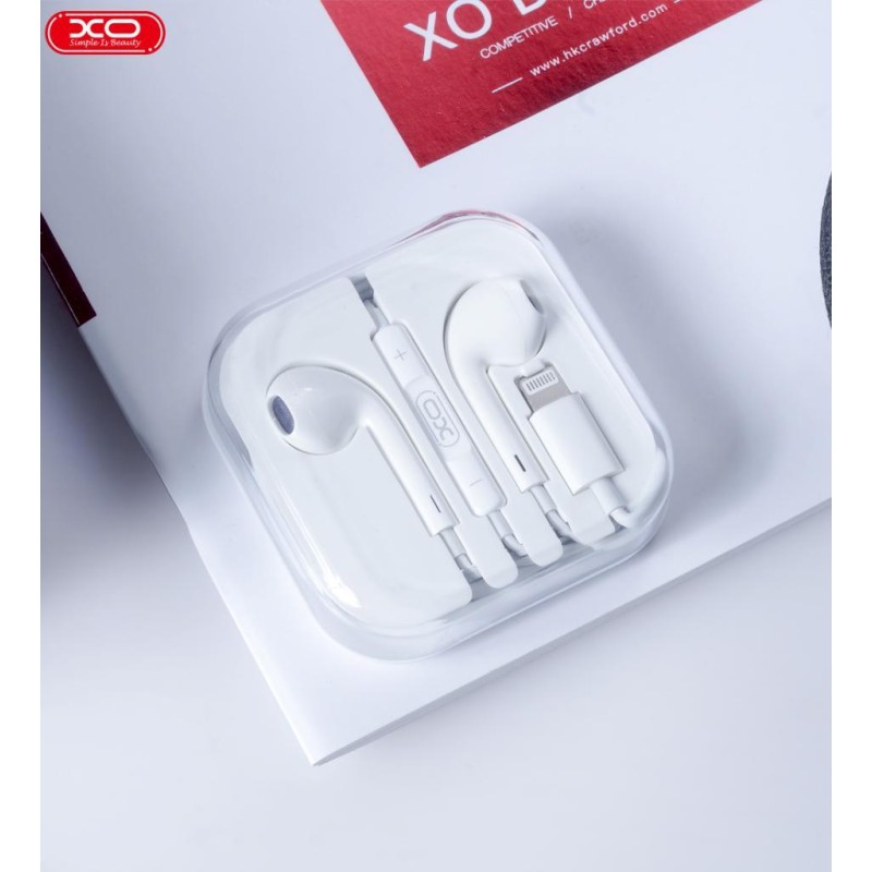 XO EP13 ΑΚΟΥΣΤΙΚΑ HANDSFREE, LIGHTNING BLUETOOTH, ΛΕΥΚΟ