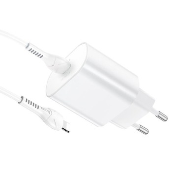 HOCO N22 ΦΟΡΤΙΣΤΗΣ JETTA PD25W, 1 ΘΥΡΑ ΜΕ ΚΑΛΩΔΙΟ PD ΣΕ LIGHTNING