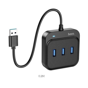 HOCO HB31 USB 3,0 HUB, 4 ΘΥΡΕΣ (L=0.2M)