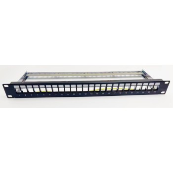 NG PATCH PANEL, 1U, 24 PORTS, KEYSTONE