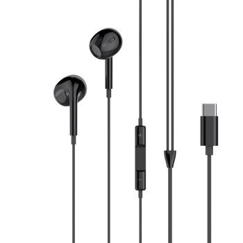 XO EP74 ΑΚΟΥΣΤΙΚΑ HANDSFREE TYPE-C, ΜΑΥΡΟ
