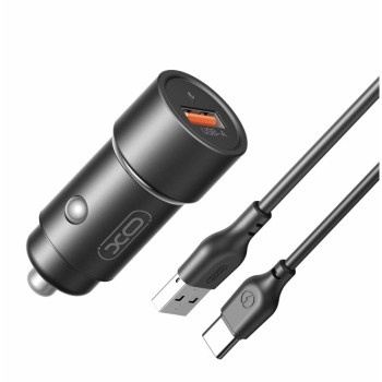 XO CC54 ΦΟΡΤΙΣΤΗΣ ΑΥΤΟΚΙΝΗΤΟΥ USB QC3.0 18W, 1 ΘΥΡΑ ΜΕ ΚΑΛΩΔΙΟ TYPE-C