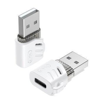 XO NB256D TYPE-C FEMALE TO USB-A MALE CONNECTOR, ΛΕΥΚΟ