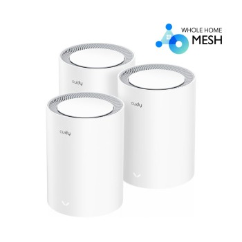 CUDY M1800 AX1800 Wi-Fi 6 MESH, 3 PACK, DUAL BAND, MU-MIMO