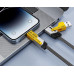 XO NB283 4-in-1 BRAIDED FLAT, DATA CABLE, ΓΚΡΙ