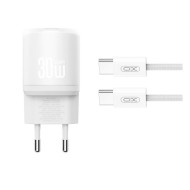 XO L150 ΦΟΡΤΙΣΤΗΣ 30W 1 ΘΥΡΑ TYPE-C, ΜΕ ΚΑΛΩΔΙΟ TYPE-C, ΛΕΥΚΟΣ