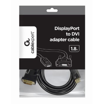 ΚΑΛΩΔΙΟ DISPLAYPORT ΣΕ DVI-D, MALE-MALE, 1.8m