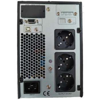 NG ON-LINE UPS 2000VA, PF 0.98, 3 SCHUKO, 4 x 12V9A, USB, RS232, RJ45, ΟΘΟΝΗ