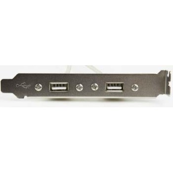 CABLEXPERT DUAL USB 2.0 RECEPTACLE ON BRACKET