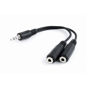CABLEXPERT ΚΑΛΩΔΙΟ ΗΧΟΥ 3.5mm SPLITTER , 10 cm BLACK