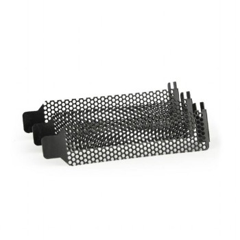GEMBIRD PCI/PCI-E LOW PROFILE SLOT BRACKET, VENTILATED (3 TEMΑΧΙΑ), ΜΑΥΡΟ