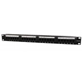 GEMBIRD Patch Panel  Cat.6 24 port with rear cable management