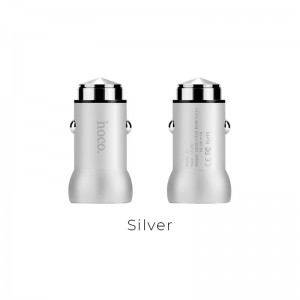 HOCO Z4 SINGLE PORT USB CAR CHARGER, QUICK CHARGE 2.0, ΑΣΗΜΙ