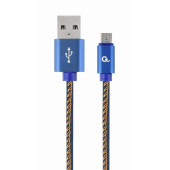 ΚΑΛΩΔΙΟ ΕΠΕΝΔΥΣΗ JEANS USB MICRO-USB 1M