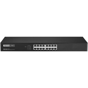 TOTOLINK 16-Port 10/100/1000Mbps Unmanaged Switch Metal rack-mounted (19inch)