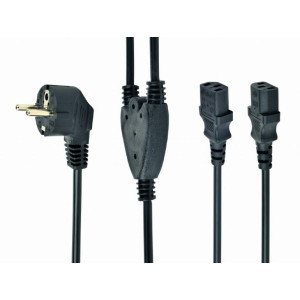 CABLEXPERT ΚΑΛΩΔΙΟ SPLITTER ΤΡΟΦΟΔΟΣΙΑΣ C13 VDE APPROVED 2m