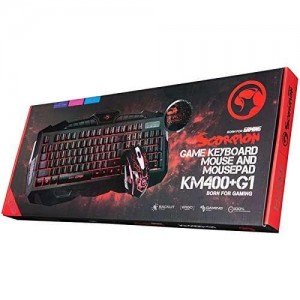 MARVO KM400+G1 GAMING SET, ΠΛΗΚΤΡΟΛΟΓΙΟ+ΠΟΝΤΙΚΙ+MOUSEPAD