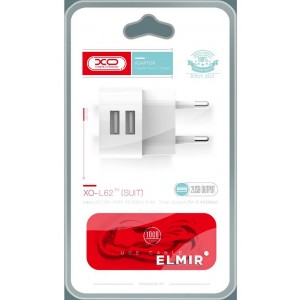 XO ΦΟΡΤΙΣΤΗΣ ΤΑΞΙΔΙΟΥ L62EU 2.4A ΜΕ 2 USB ΘΥΡΕΣ