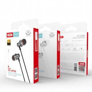 XO EP38 ΑΚΟΥΣΤΙΚΑ HANDSFREE, 3.5mm ΓΚΡΙ