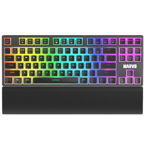 MARVO KG946 GAMING RGB ΜΗΧΑΝΙΚΟ ΠΛΗΚΤΡΟΛΟΓΙΟ, ΚΟΚΚΙΝΟΙ ΔΙΑΚΟΠΤΕΣ