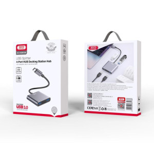 XO HUB012B 4 in 1 TYPE-C, 4x USB 3.0
