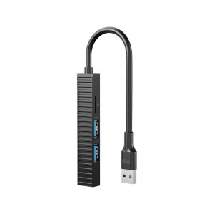 XO HUB014A PLASTIC PORTABLE 4 IN 1 DOCKING STATION USB (USB3.0+2x USB2.0+TF)