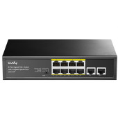 CUDY GS1010P 8 PORT + 2 UPLINK GIGABIT POE+ SWITCH, 120W