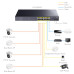 CUDY GS1020PS2 16 PORT + 2 GIGABIT SFP POE+ SWITCH, 200W