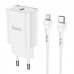 HOCO N14 SMART CHARGING SINGLE PORT PD20W CHARGER SET(C TO IP)(EU)