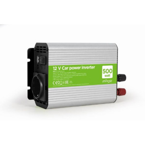 ENERGENIE 12 V INVERTER ΑΥΤΟΚΙΝΗΤΟΥ 500W, 1 SCHUKO, 1 USB2.1A