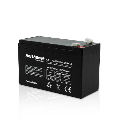 NORTHBAT BATTERY 12V 9Ah (6.3 FASTON).