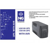 NG UPS 650VA/390W ΜΕ AVR, LINE INTERACTIVE, 2 SCHUKO, 1x 12v7Ah