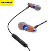 AWEI ES80TY INTELLIGENT MUSIC HEADSET ΞΥΛΙΝΑ ΜΠΛΕ