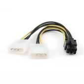 CABLEXPERT ΚΑΛΩΔΙΟ ΜΕΤΑΤΡΟΠΗΣ PCI EXPRESS, 6 pin TO MOLEX x2 PCS