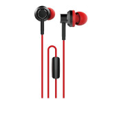 WESDAR R8 IN-EAR METAL EARPHONES ΜΑΥΡΟ-ΚΟΚΚΙΝΟ