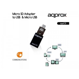 APPROX ΑΝΤΑΠΤΟΡΑΣ MICRO SD to USB & MICRO USB