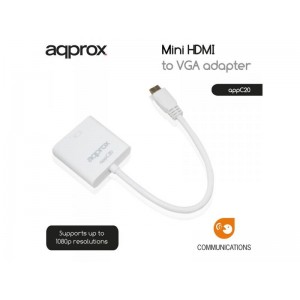 APPROX ΑΝΤΑΠΤΟΡΑΣ MINI HDMI to VGA